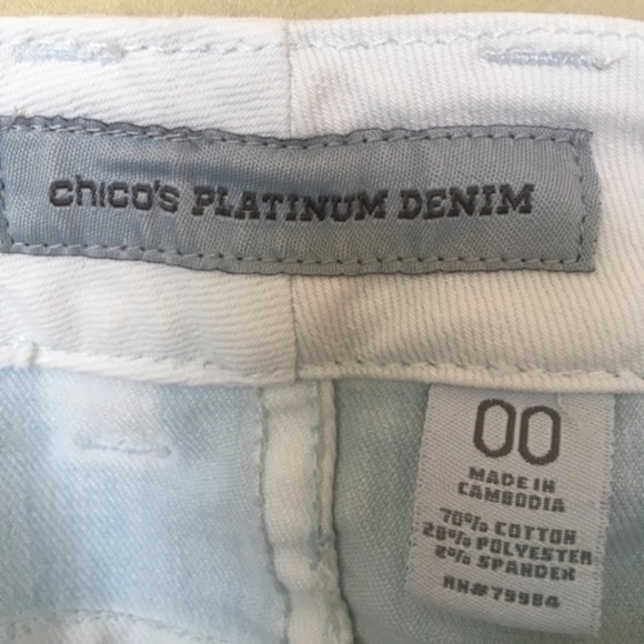 Chico's Platinum Denim Jeans - Picture 3 of 4